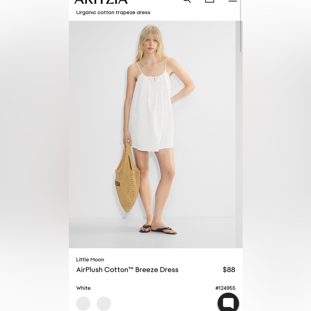 Aritzia Airplush trapeze dress